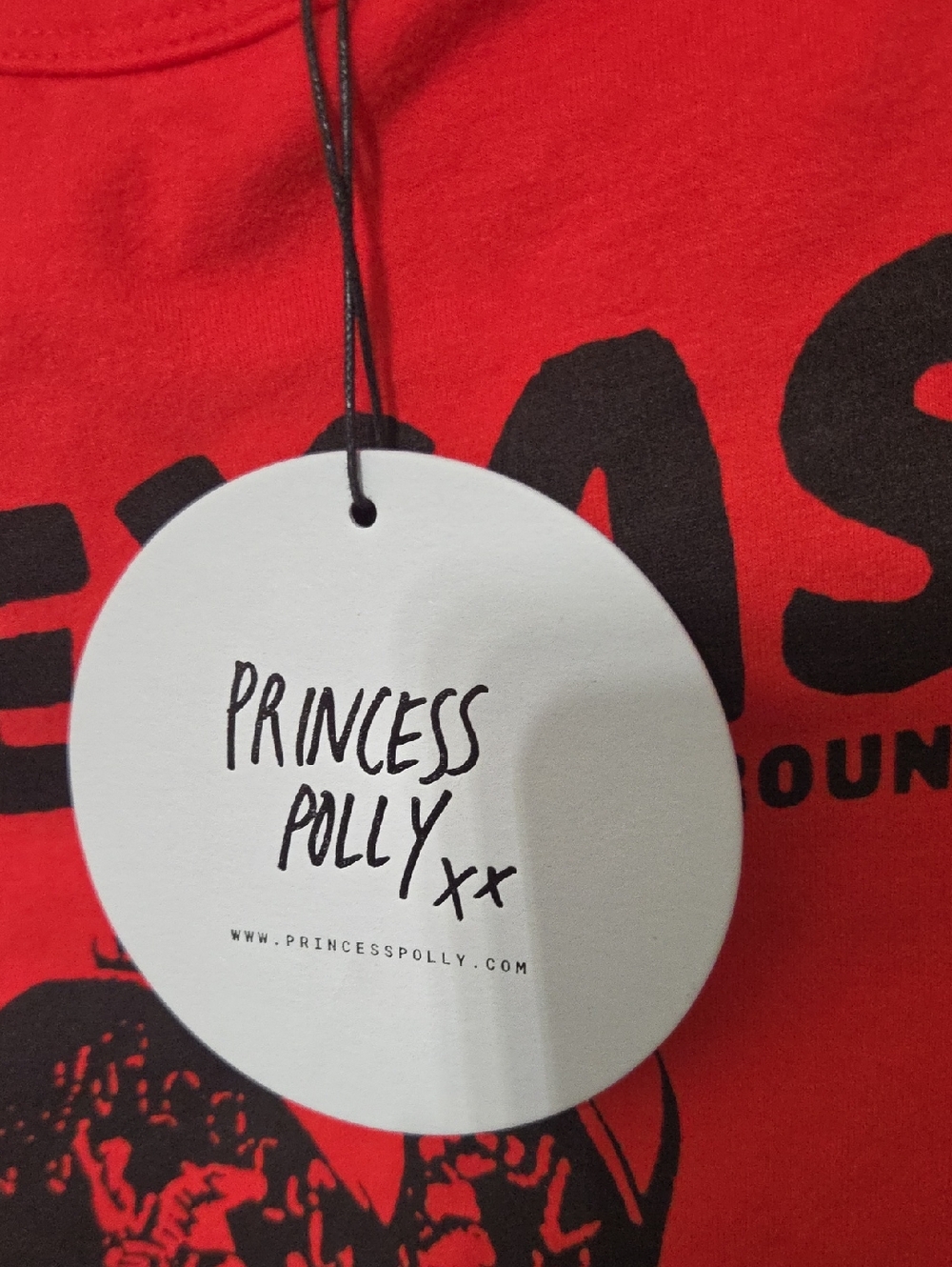 NWT  PRINCESS POLLY  Texas Baby Top  Red Size 4 - Picture 9 of 9